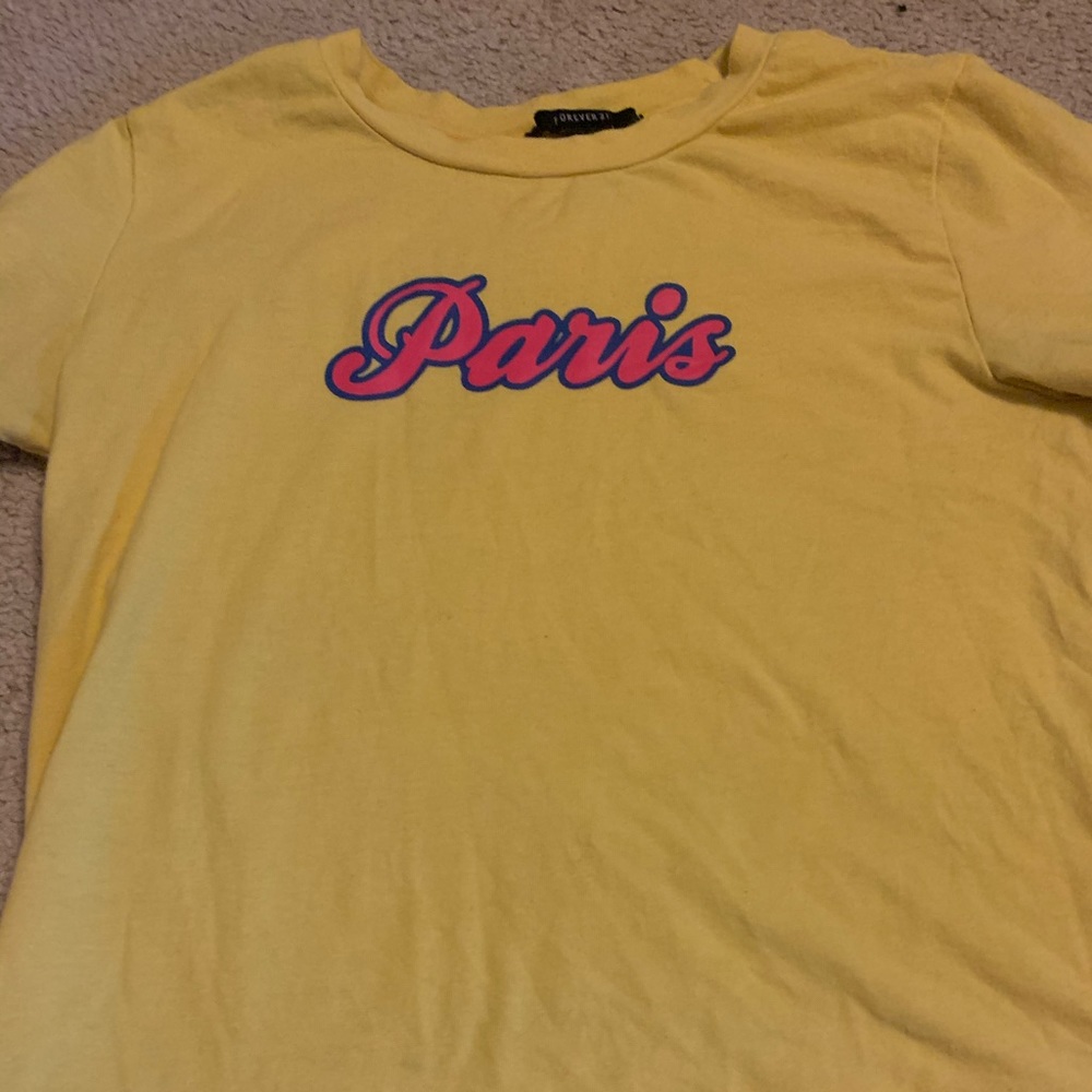 Yellow Forever 21 crop top!